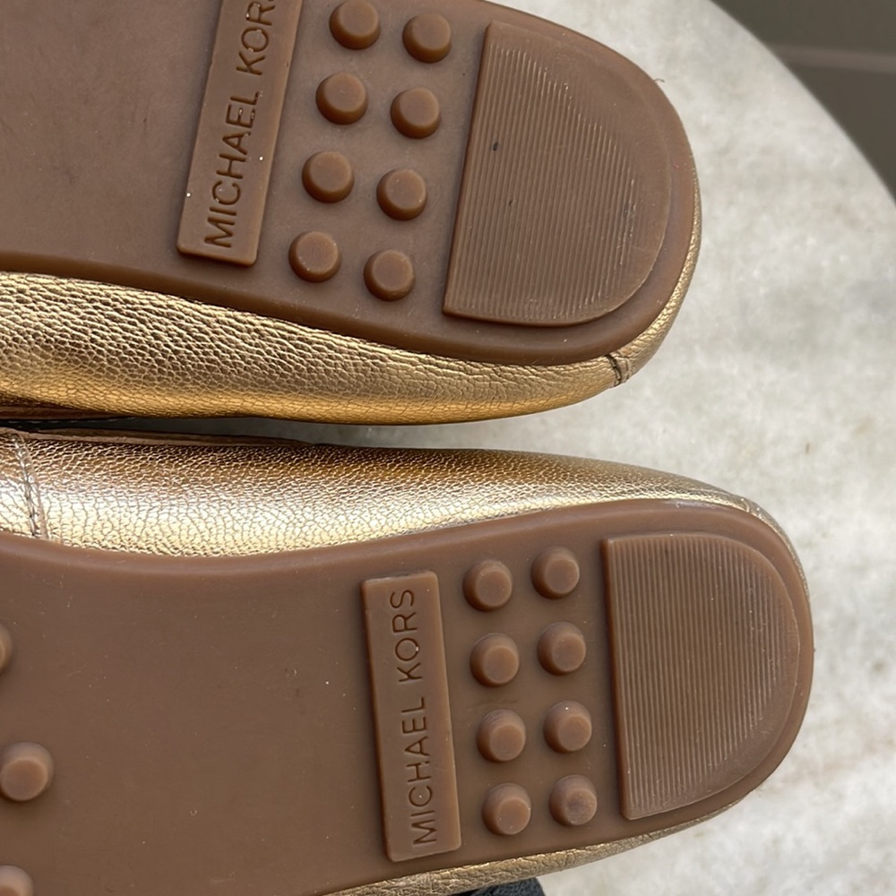 Gold Michael kors loafers moccasins - Picture 3 of 6